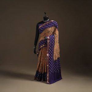 Kutch Rai Bandhani Pure Mul Cotton Saree with Blouse Piece 40