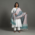  Multicolor Handloom Cotton Maniabandha Ikat Dupatta