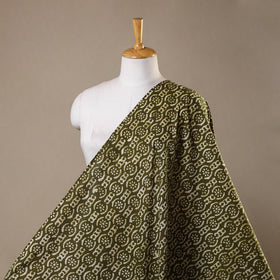 Green - hand batik cotton fabric 05 - handcrafted