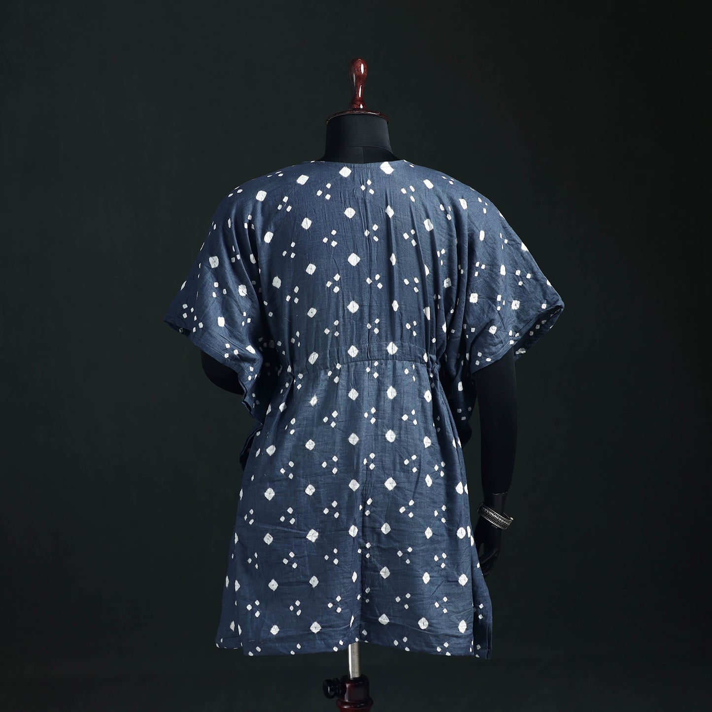 Bandhani Tie-Dye Cotton Kaftan (Medium) 37