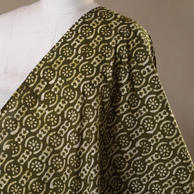 Green - hand batik cotton fabric 05 - handcrafted