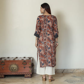 Buy Ajrakh Block Printed Mul Cotton Straight Kurta 12 Online at iTokri.com