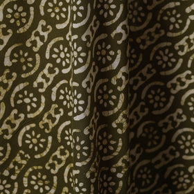 Green - hand batik cotton fabric 05 - handcrafted
