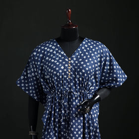 Bandhani Tie-Dye Cotton Kaftan (Medium) 38