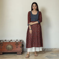  Ajrakh Block Printed kurta