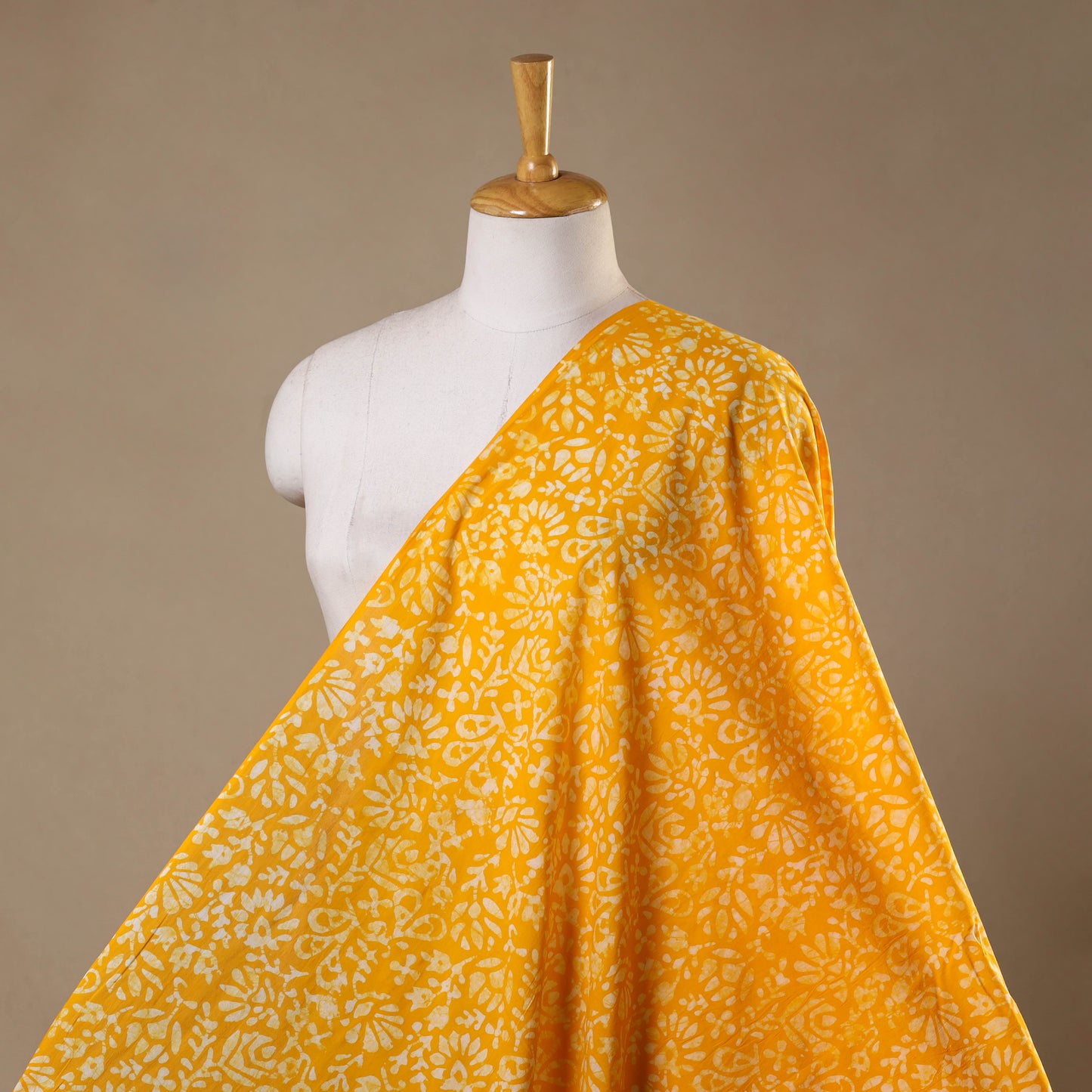 Orange - hand batik cotton fabric 04 - handcrafted