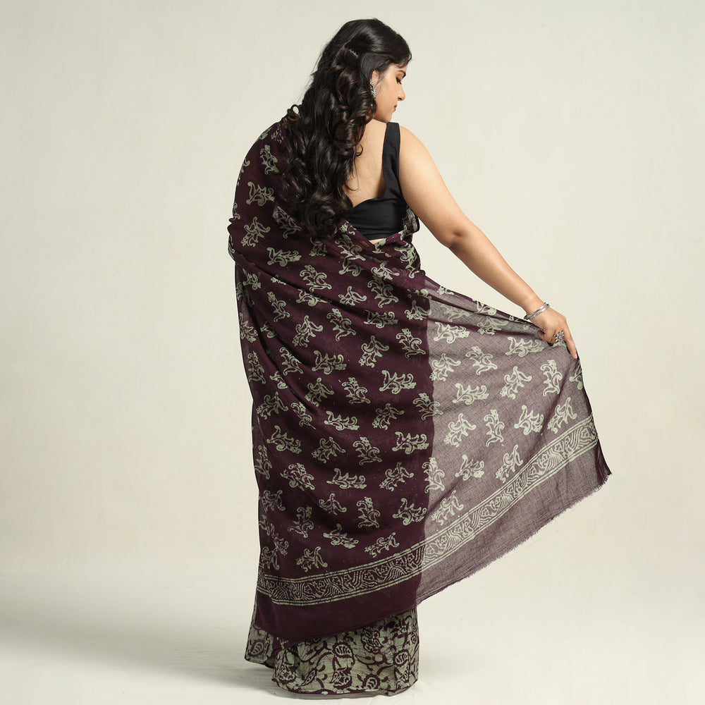 Batik Print Saree