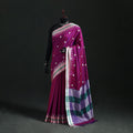 Ilkal Weave Thread Work Silk Cotton Saree with Chikki Paras Border 02