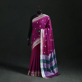 Ilkal Weave Thread Work Silk Cotton Saree with Chikki Paras Border 02