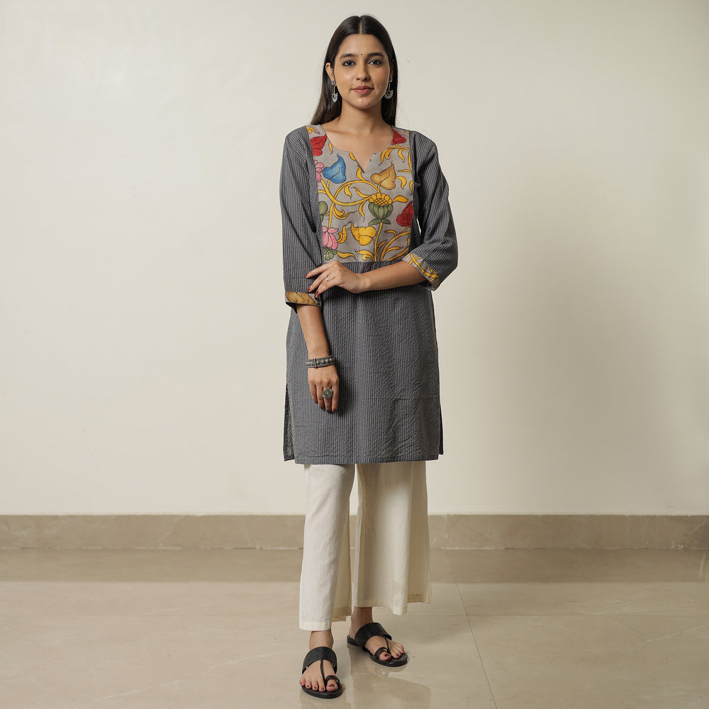 plain patchwork kurta 