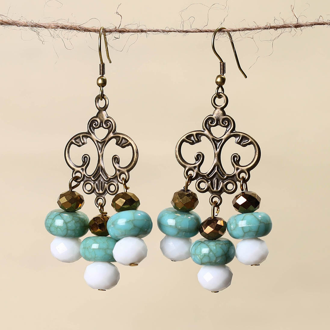 Handmade Beaded Earrings 114