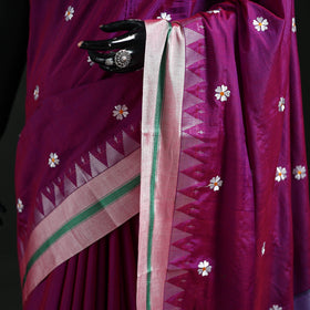 Ilkal Weave Thread Work Silk Cotton Saree with Chikki Paras Border 02