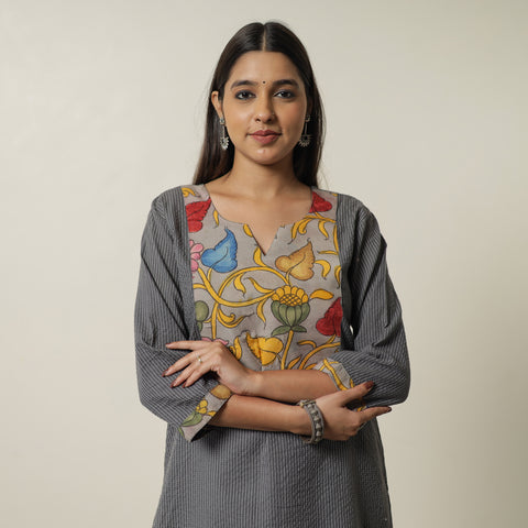 plain patchwork kurta 