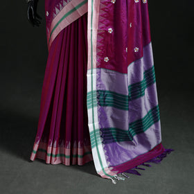 Ilkal Weave Thread Work Silk Cotton Saree with Chikki Paras Border 02