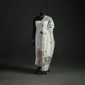 Handloom Chanderi Silk Handpainted Madhubani Dupatta with Zari Border 18
