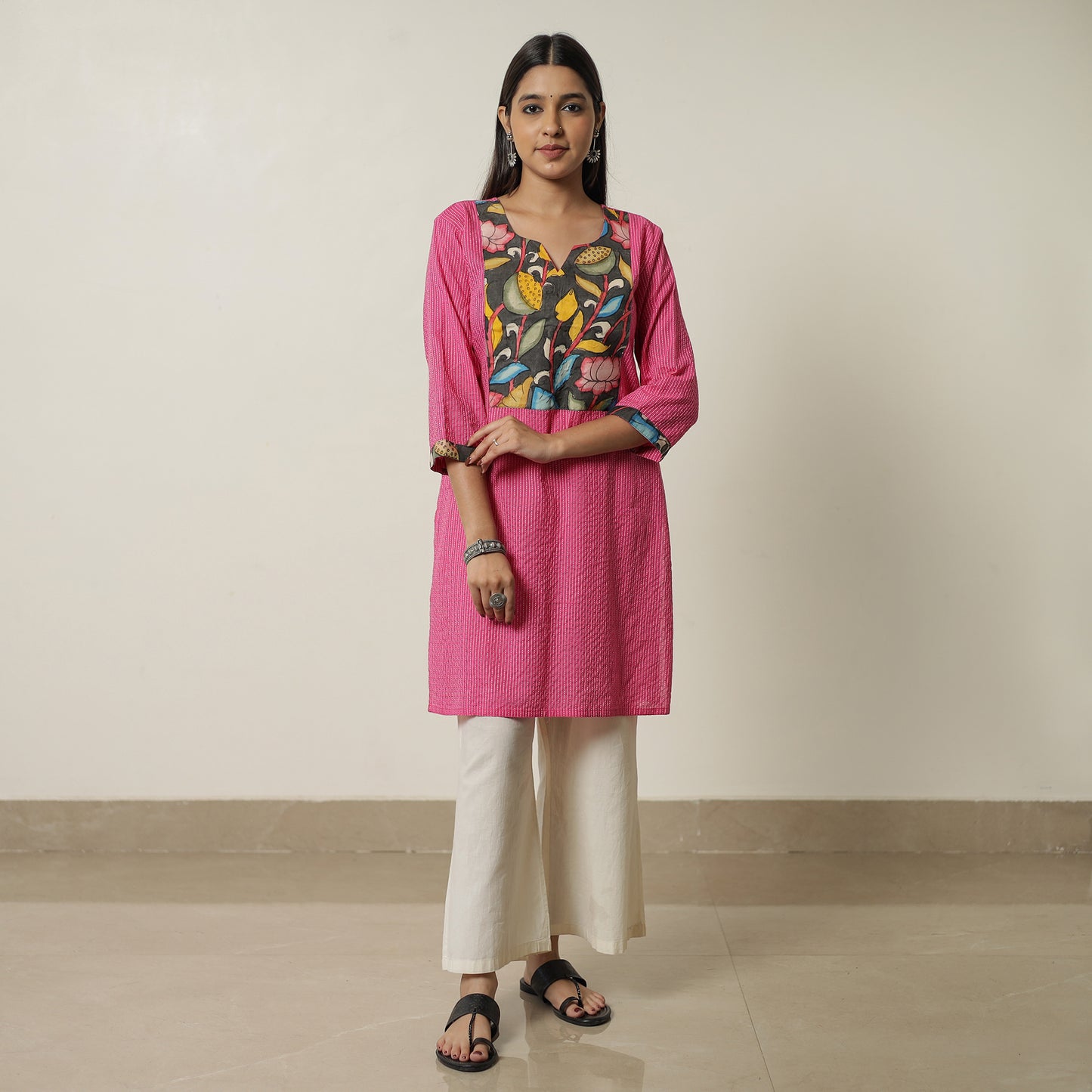 plain patchwork kurta 