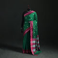 Ilkal Weave Thread Work Silk Cotton Saree with Chikki Paras Border 04