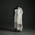 Handloom Chanderi Silk Handpainted Madhubani Dupatta with Zari Border 20