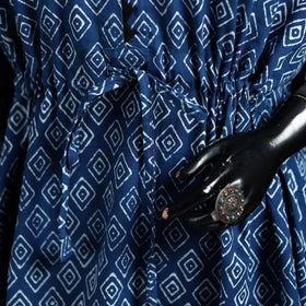 Akola Hand Block Print Natural Dyed Cotton Kaftan (Short) 43