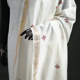Handloom Chanderi Silk Handpainted Madhubani Dupatta with Zari Border 20
