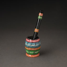  Odisha Pattachitra Painting Stainless Steel Toral Khalbatta Dholak 