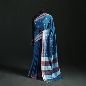 Ilkal Weave Thread Work Silk Cotton Saree with Chikki Paras Border 05