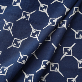 Blue - Indigo Bagru Block Print Cotton Fabric 15