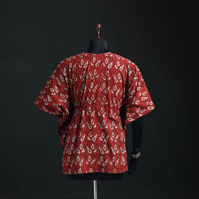 Akola Hand Block Print Natural Dyed Cotton Kaftan (Short) 44