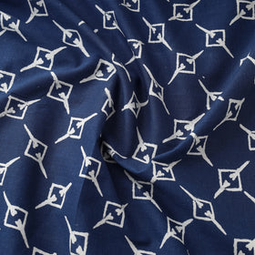 Blue - Indigo Bagru Block Print Cotton Fabric 15