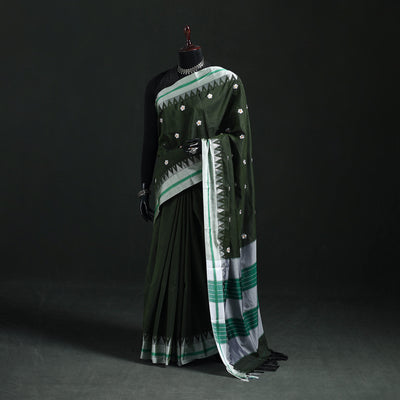 Ilkal Weave Thread Work Silk Cotton Saree with Chikki Paras Border 06