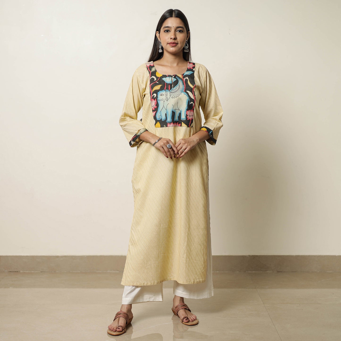 plain patchwork kurta 
