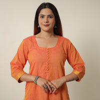 Orange Peel - Dharwad Cotton Straight Kurta 05