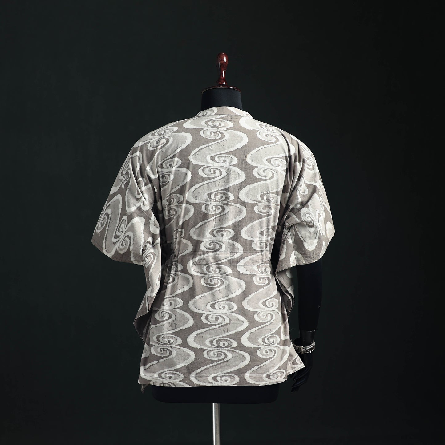 Akola Hand Block Print Natural Dyed Cotton Kaftan (Short) 45
