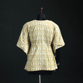 Akola Hand Block Print Natural Dyed Cotton Kaftan (Short) 46
