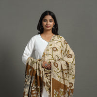 Beige - Printed Silk Cotton Kalamkari Dupatta 31