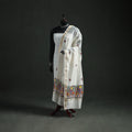 Handloom Chanderi Silk Handpainted Madhubani Dupatta with Zari Border 26