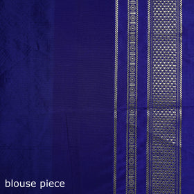 Ilkal Weave Kasuti Work Silk Cotton Zari Border Saree with Blouse Piece 08