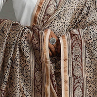 Brown - Chanderi Silk Handloom Kalamkari Print Dupatta 32