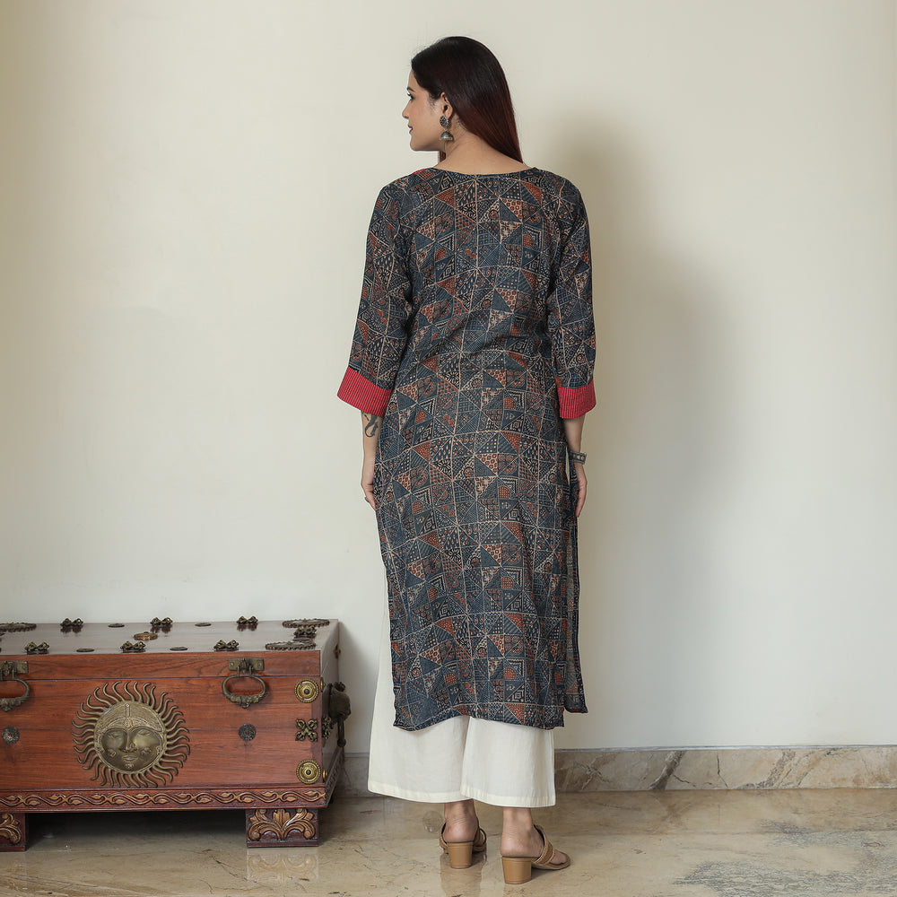 ajrakh cotton kurta