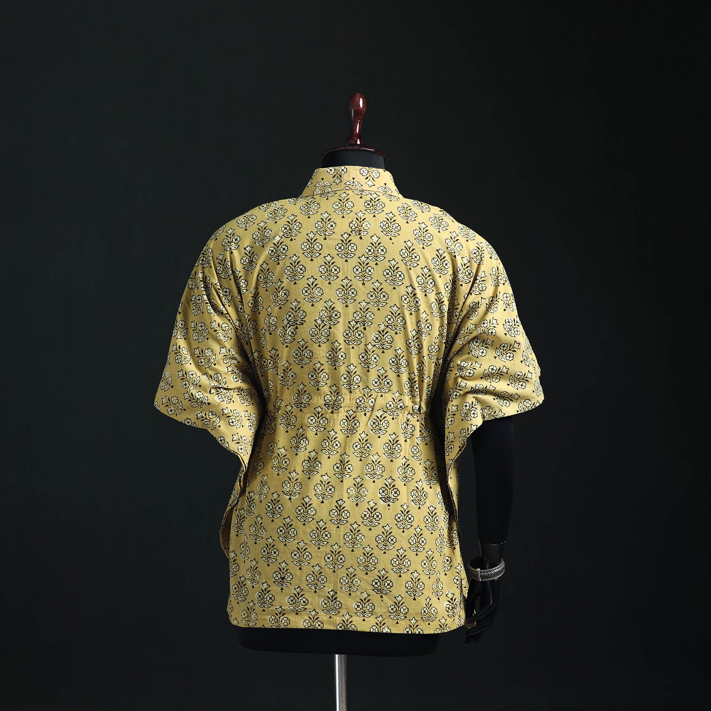 Akola Hand Block Print Natural Dyed Cotton Kaftan (Short) 47