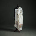 Handloom Chanderi Silk Handpainted Madhubani Dupatta with Zari Border 27