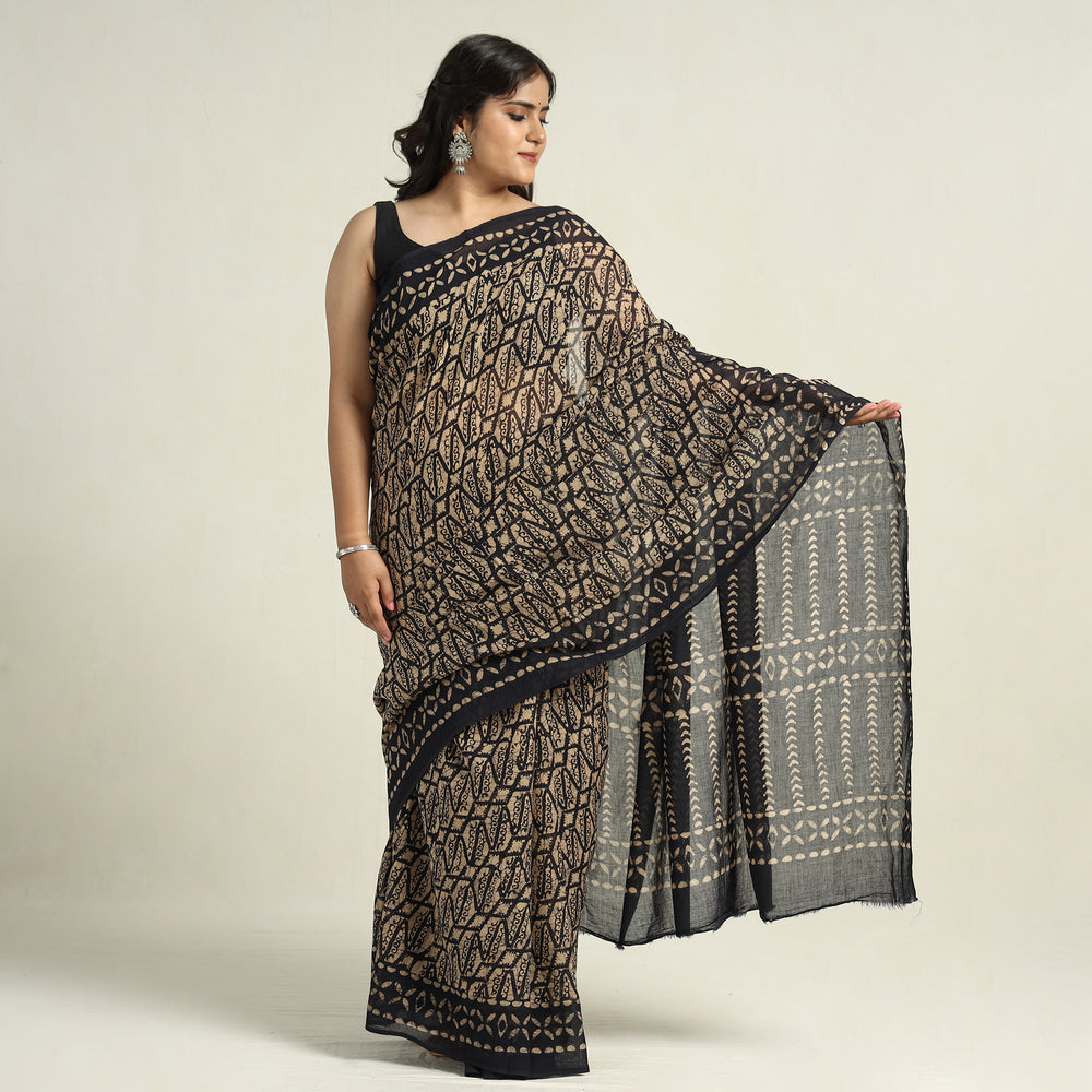 Batik Print Saree