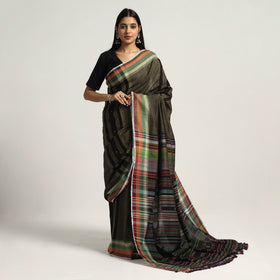 Green - Kutch Cotton Bhujodi Handloom Saree