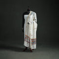 Handloom Chanderi Silk Handpainted Madhubani Dupatta with Zari Border 28