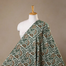 Green - kutch batik cotton fabric 02 - handcrafted