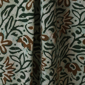 Green - kutch batik cotton fabric 02 - handcrafted