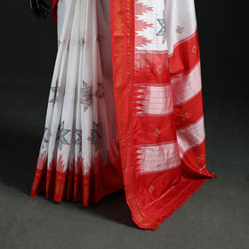 Ilkal Weave Kasuti Work Silk Cotton Zari Border Saree with Blouse Piece 11