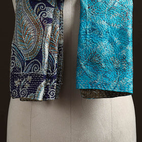 Reversible Silk Bengal Hand Kantha Stitch Stole 104