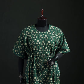 Akola Hand Block Print Natural Dyed Cotton Kaftan (Short) 51