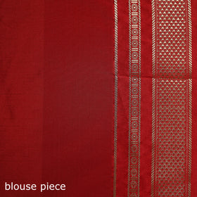 Ilkal Weave Kasuti Work Silk Cotton Zari Border Saree with Blouse Piece 12